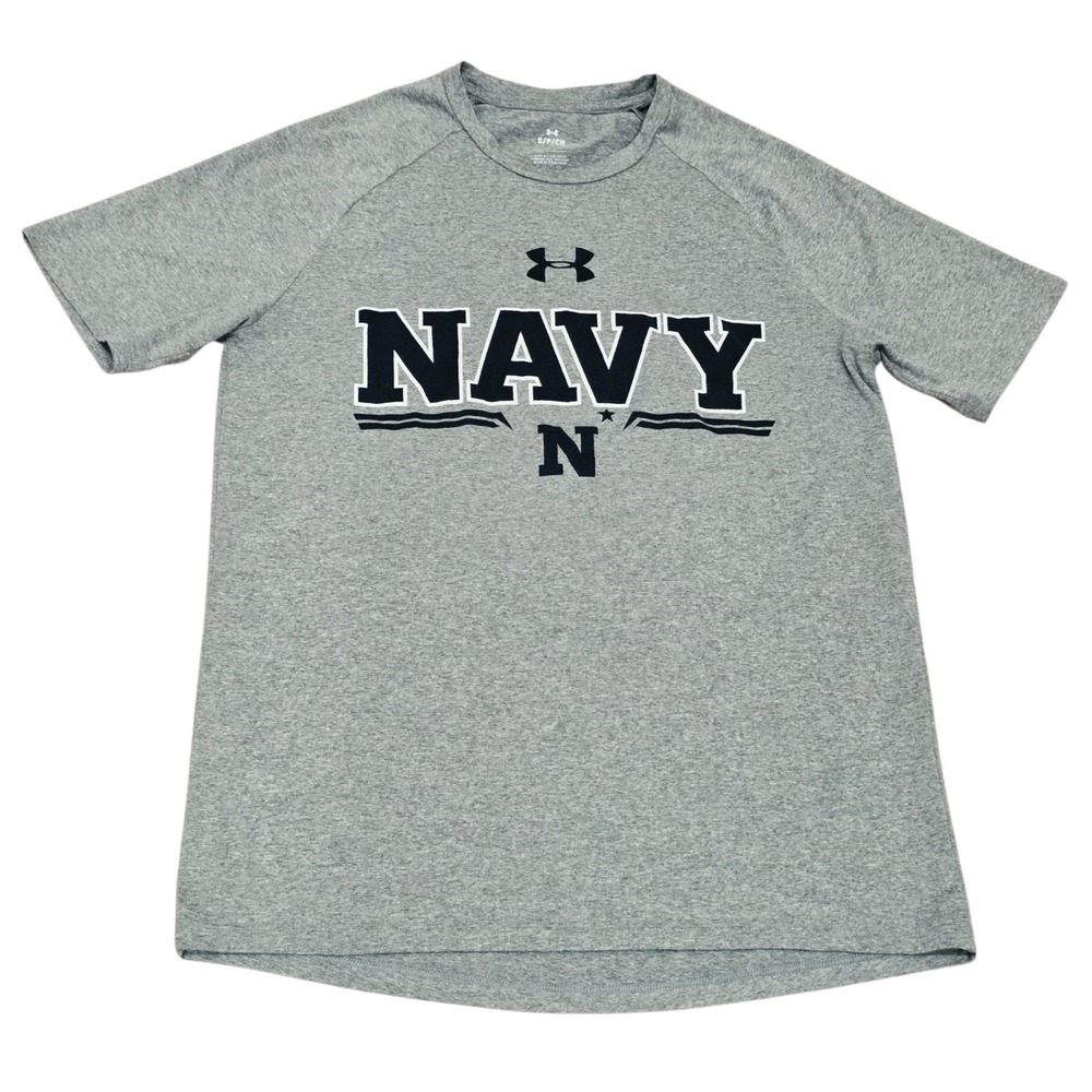 Under Armour Navy Midshipmen Beat Army Shirt Mens Small Gray Loose USNA